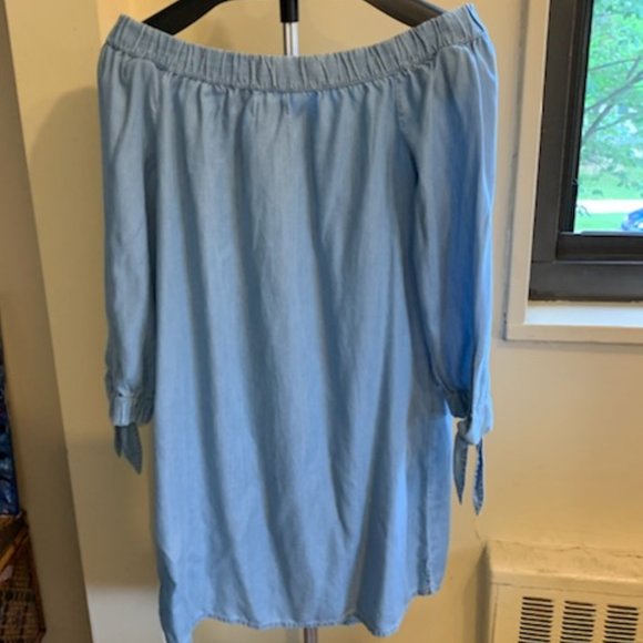 Kohls off the shoulder blue dress - Picture 4 of 5